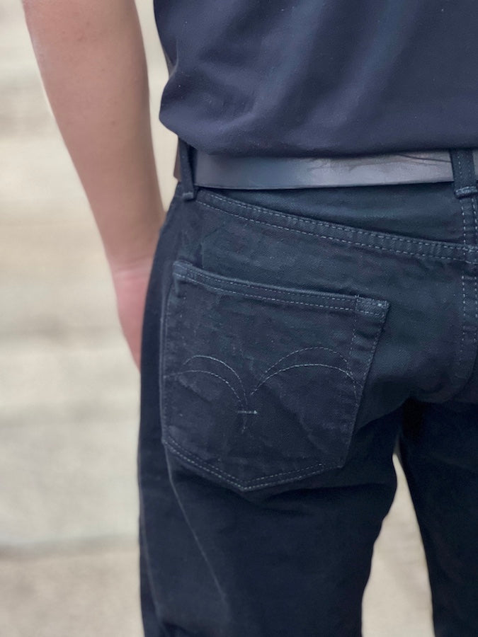 Super Limited Collaboration Jeans - 17oz BLACK x BLACK Selvedge Denim - Straight Cut