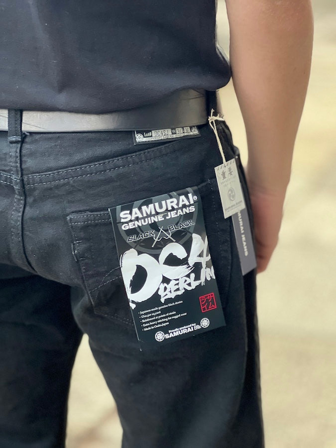 Super Limited Collaboration Jeans - 17oz BLACK x BLACK Selvedge Denim - Straight Cut