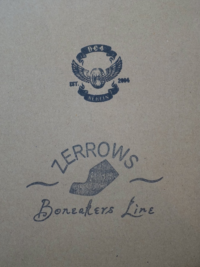 BONEAKERS LINE - SW6 Boots - Black OILED SCRATCH Leather - 6 inch Height