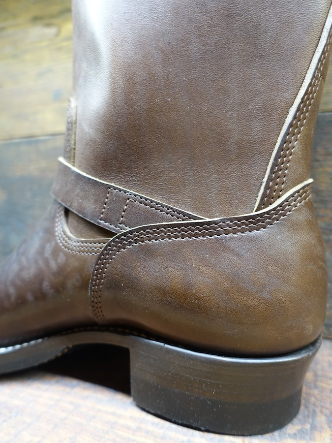 DC4 x ZERROWS x DR.SOLE originals - CUSTOM - TYPE ONE Engineer Boots - Brown Premium HORSEBUTT Leather