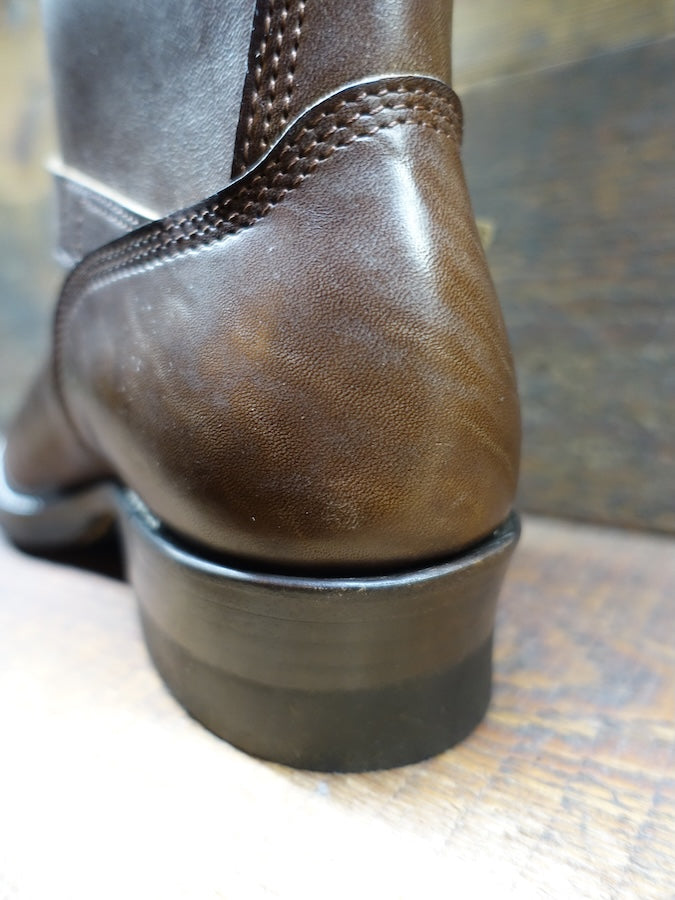 DC4 x ZERROWS x DR.SOLE originals - CUSTOM - TYPE ONE Engineer Boots - Brown Premium HORSEBUTT Leather