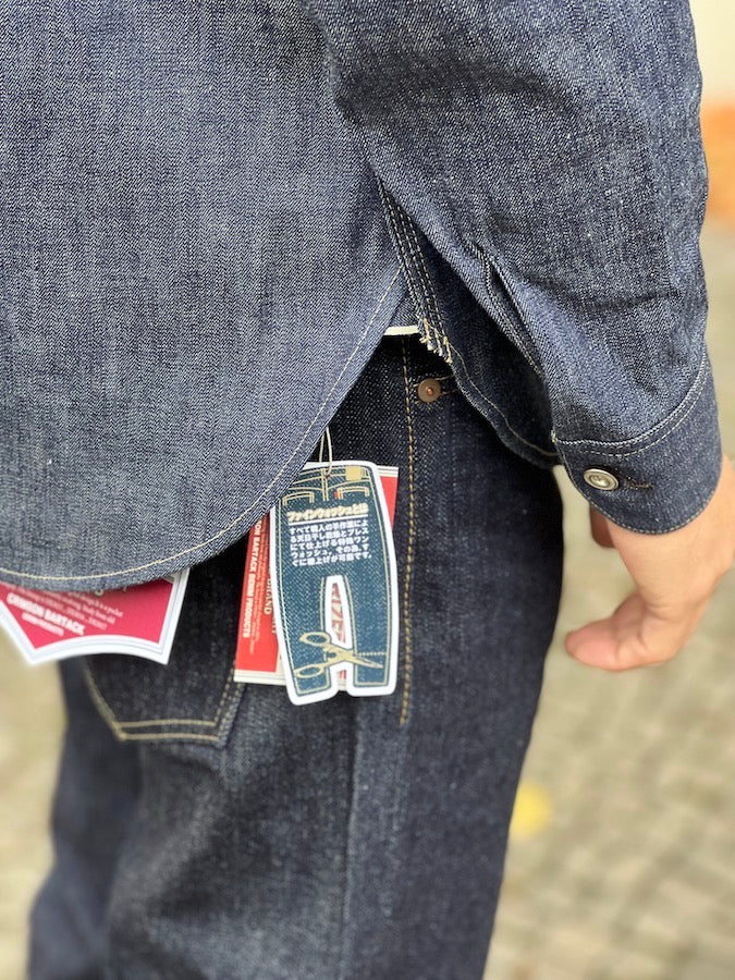 DELUXEWARE - 1940's Vintage Denim Shirt - 10.5oz Selvedge Denim - Company-owned production - 100% Memphis Cotton