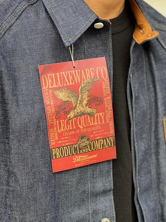 DELUXEWARE - 1940's Vintage Denim Shirt - 10.5oz Selvedge Denim - Company-owned production - 100% Memphis Cotton