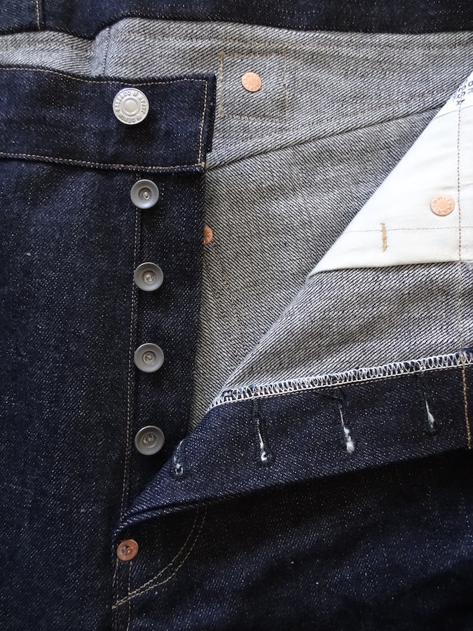 Denim Bridge - BR02 SA 02 - 14oz Selvedge Denim - S ANTIQUE - Cinch Back & Suspender Buttons - "Custom Model for DC4"