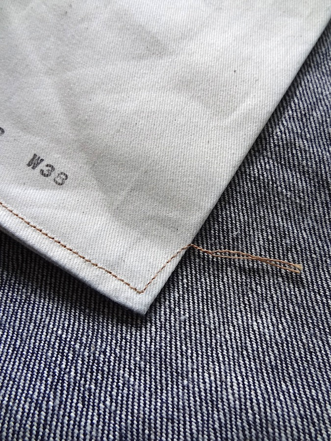 Denim Bridge - BR02 SA 02 - 14oz Selvedge Denim - S ANTIQUE - Cinch Back & Suspender Buttons - "Custom Model for DC4"