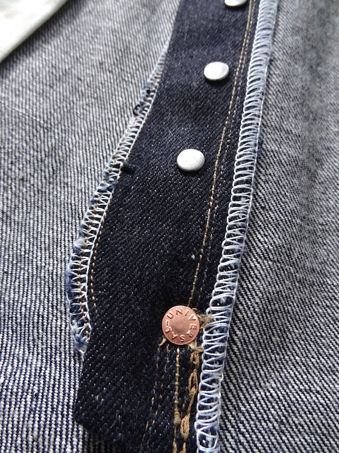Denim Bridge - BR02 SA 02 - 14oz Selvedge Denim - S ANTIQUE - Cinch Back & Suspender Buttons - "Custom Model for DC4"