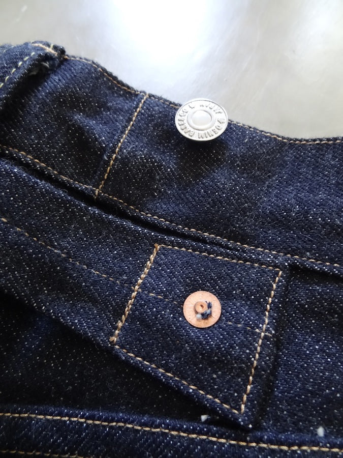 Denim Bridge - BR02 SA 02 - 14oz Selvedge Denim - S ANTIQUE - Cinch Back & Suspender Buttons - "Custom Model for DC4"