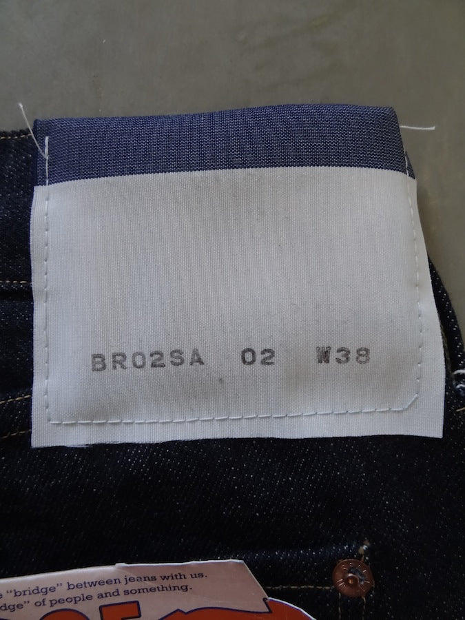 Denim Bridge - BR02 SA 02 - 14oz Selvedge Denim - S ANTIQUE - Cinch Back & Suspender Buttons - "Custom Model for DC4"