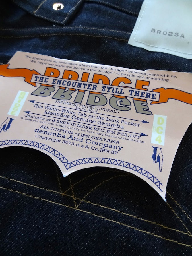 Denim Bridge - BR02 SA 02 - 14oz Selvedge Denim - S ANTIQUE - Cinch Back & Suspender Buttons - "Custom Model for DC4"