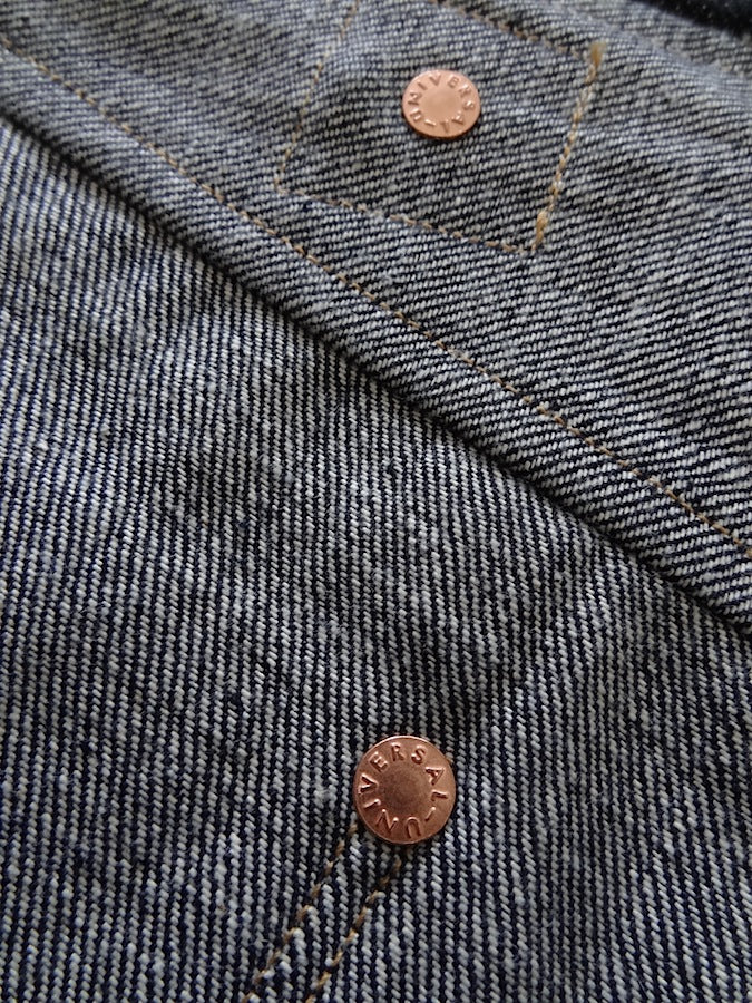 Denim Bridge - BR02 SA 02 - 14oz Selvedge Denim - S ANTIQUE - Cinch Back & Suspender Buttons - "Custom Model for DC4"