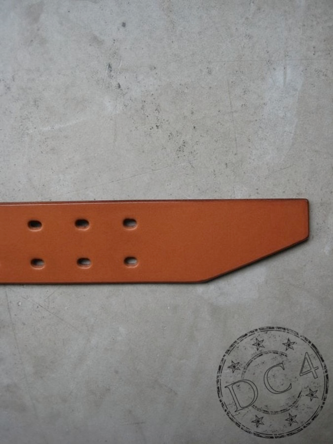 Dry Bones Belt - Dual Prong - Steer Hide Leather - Tan