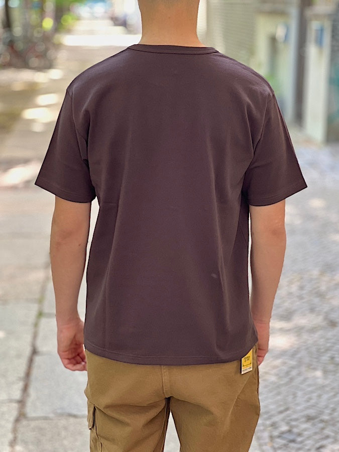 Vintage Style Medium Weight Jersey "40s POWER WEAR PRINTED LABEL" - Pocket T-Shirt - Jet Black