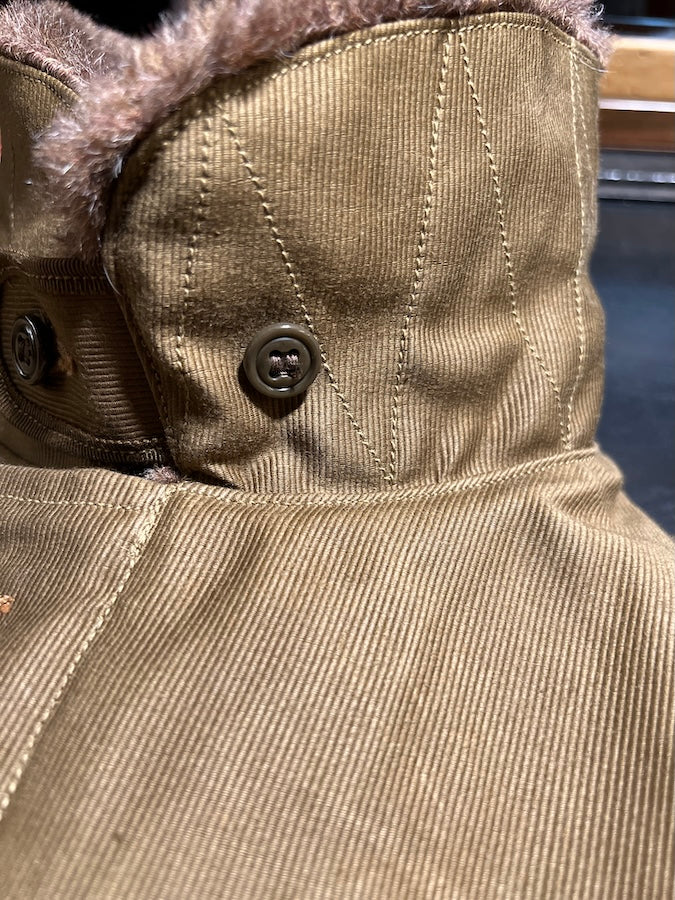 1940'S MILITARY CLOTHING "NAVY DEPARTMENT" N-1 Deck Jacket - Dark Khaki Beige