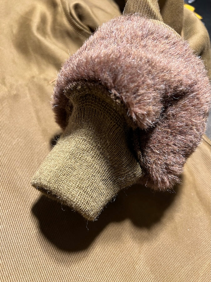 1940'S MILITARY CLOTHING "NAVY DEPARTMENT" N-1 Deck Jacket - Dark Khaki Beige