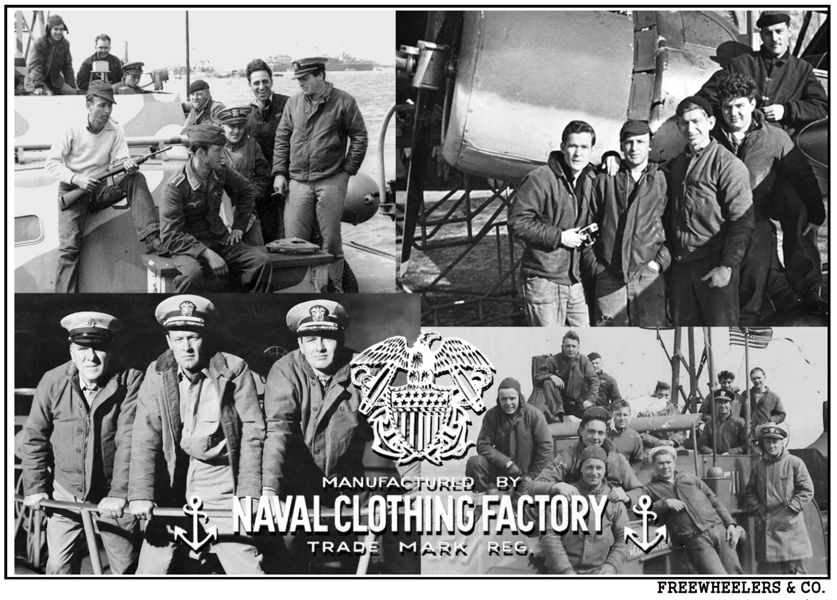 1940'S MILITARY CLOTHING "NAVY DEPARTMENT" N-1 Deck Jacket - Dark Khaki Beige