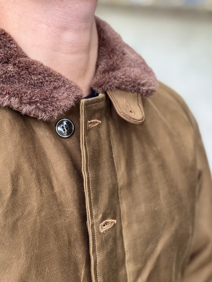 1940'S MILITARY CLOTHING "NAVY DEPARTMENT" N-1 Deck Jacket - Dark Khaki Beige