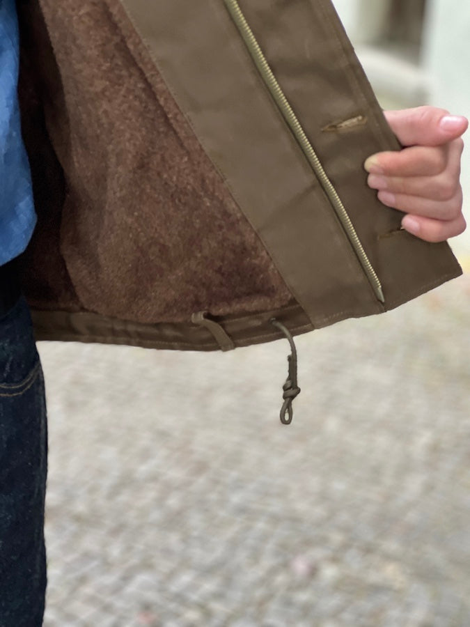 1940'S MILITARY CLOTHING "NAVY DEPARTMENT" N-1 Deck Jacket - Khaki Green