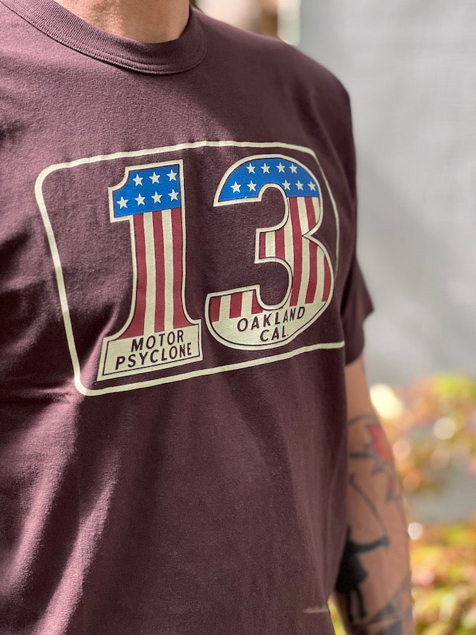 "#13" - Vintage Style Medium Weight Jersey "50s POWER WEAR PRINTED LABEL"