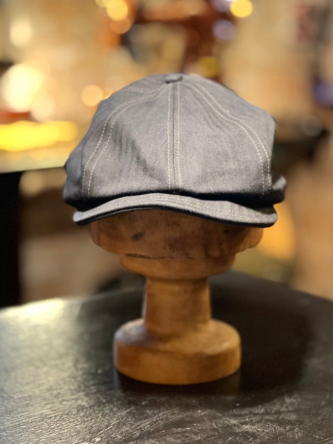 "Dylan" - 1940s STYLE CASQUETTE - Vintage Style Yarn-Dyed Herringbone Twill