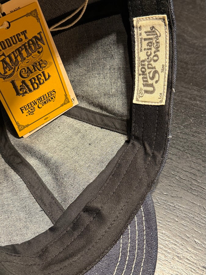 "Guthrie" 1920s Style Work Cap - 10oz Indigo Denim