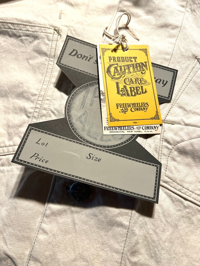 "Lot 100 JACKET" 1920 ~ 1923s STYLE WORK CLOTHING - THE IRONALL FACTORIES CO. - RAW WHITE