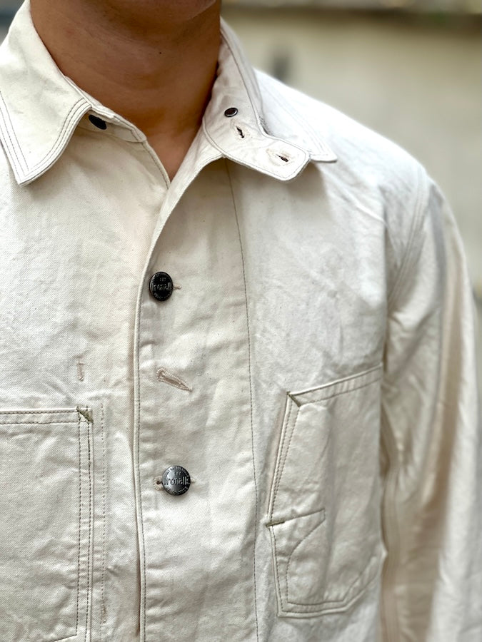 "Lot 100 JACKET" 1920 ~ 1923s STYLE WORK CLOTHING - THE IRONALL FACTORIES CO. - RAW WHITE