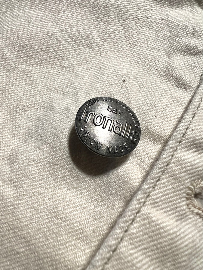 "Lot 100 JACKET" 1920 ~ 1923s STYLE WORK CLOTHING - THE IRONALL FACTORIES CO. - RAW WHITE