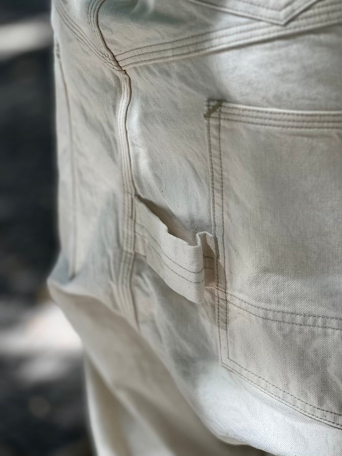 "Lot 102 OVERALLS" 1920 ~ 1923s STYLE WORK CLOTHING - THE IRONALL FACTORIES CO. - RAW WHITE