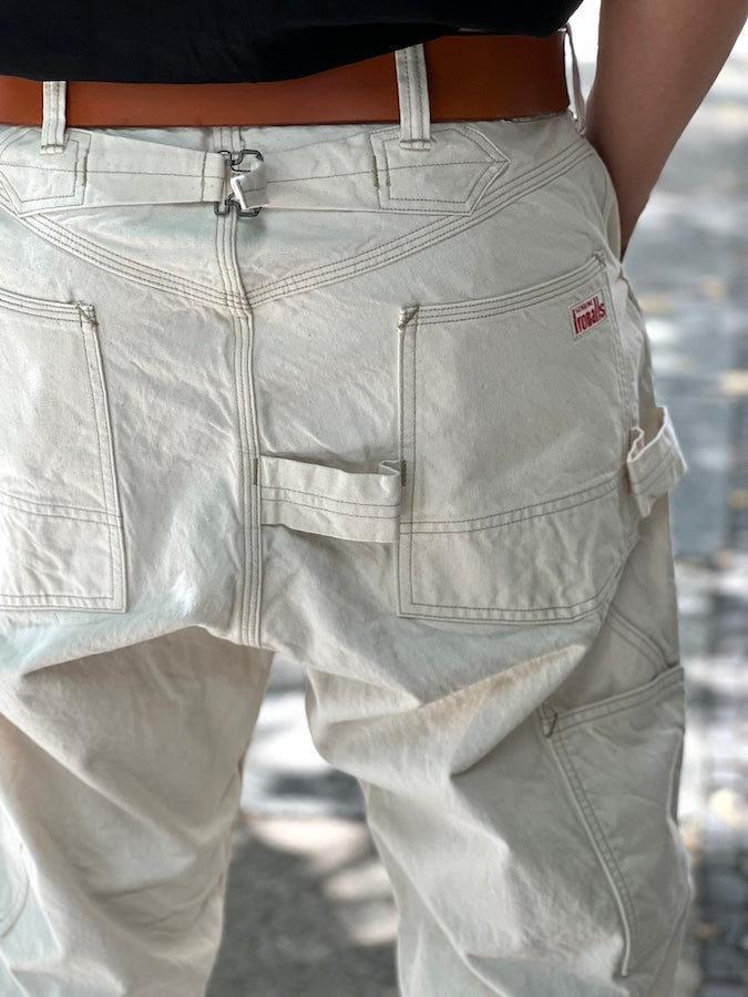 "Lot 102 OVERALLS" 1920 ~ 1923s STYLE WORK CLOTHING - THE IRONALL FACTORIES CO. - RAW WHITE