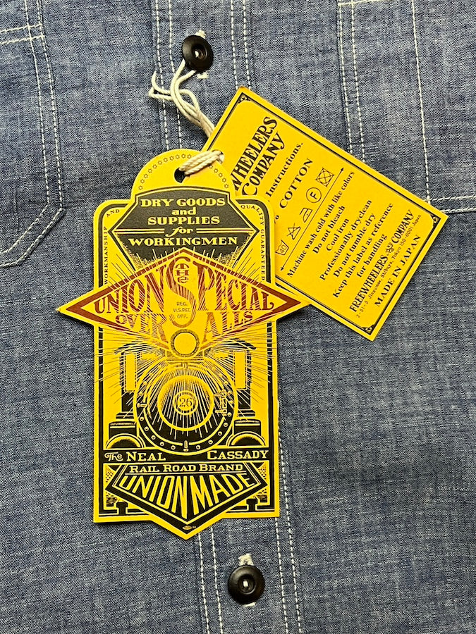 "NEAL" SHIRT - UNION SPECIAL Neal Cassady RAILROAD BRAND - 1926 Style WORK CLOTHING