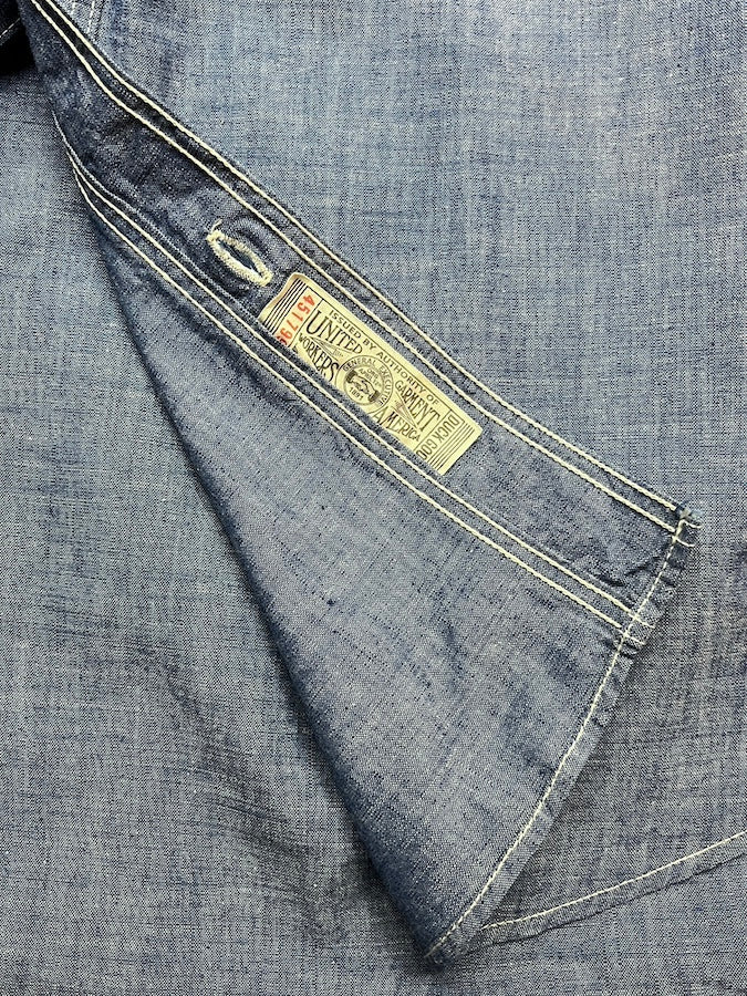 "NEAL" SHIRT - UNION SPECIAL Neal Cassady RAILROAD BRAND - 1926 Style WORK CLOTHING