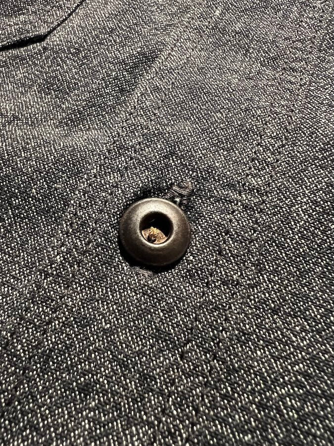 "Neal" SHIRT - UNION SPECIAL OVERALLS - 1926 STYLE WORK CLOTHING - Black Pepper Chambray