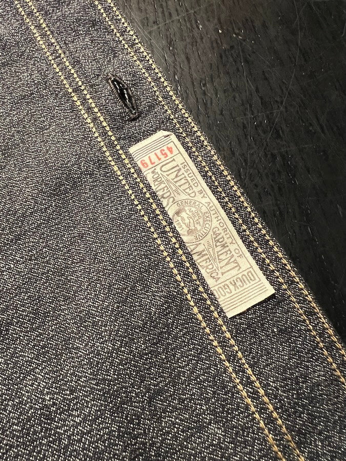 "Neal" SHIRT - UNION SPECIAL OVERALLS - 1926 STYLE WORK CLOTHING - Black Pepper Chambray