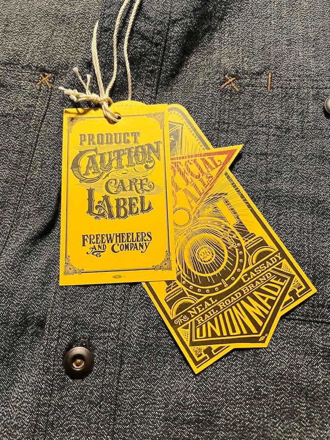 "Neal" SHIRT - UNION SPECIAL OVERALLS - 1926 STYLE WORK CLOTHING - Black Pepper Chambray