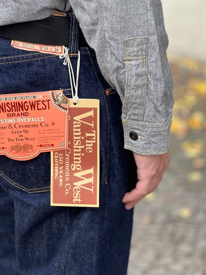 "Neal" SHIRT - UNION SPECIAL OVERALLS - 1926 STYLE WORK CLOTHING - White Pepper Chambray