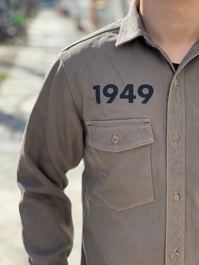 " BONNEVILLE OFFICIAL FUELING STATION " Gemsa WORK SHIRT - 1930s STYLE WORK SHIRT
