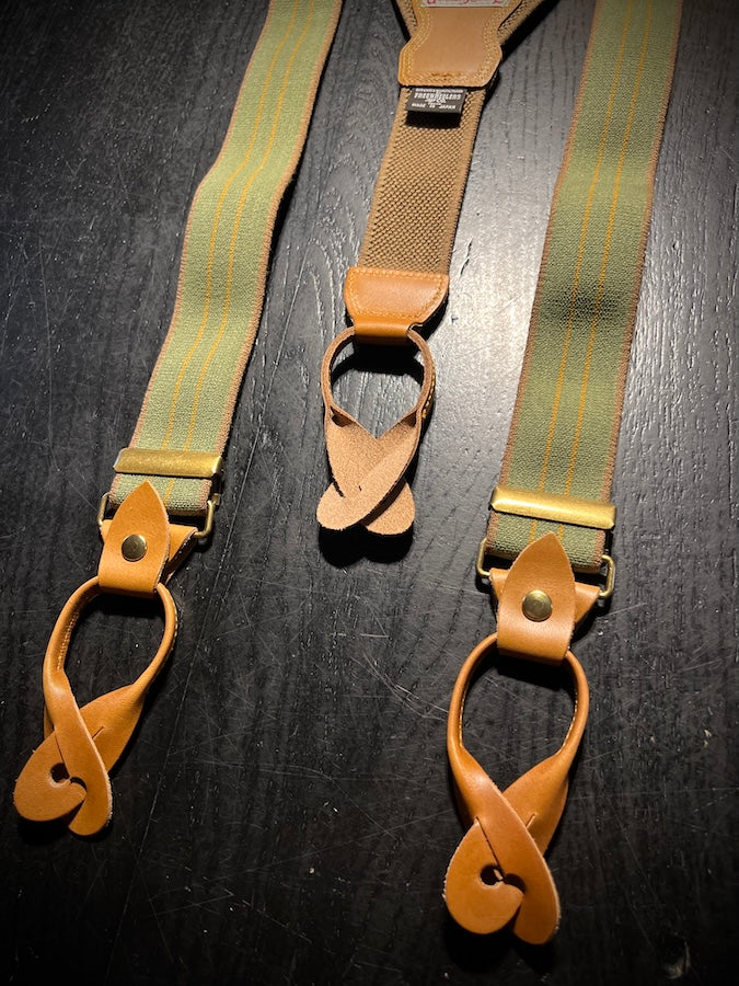 “HEAVY STRONGHOLD” SUSPENDERS - LATE 1800 ~ EARLY 1900s STYLE