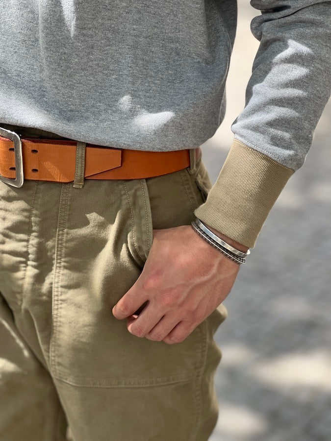 "GREAT LAKES LOGO" HENLEY NECKED LONG SLEEVE SHIRT - Vintage Style Medium Weight Jersey