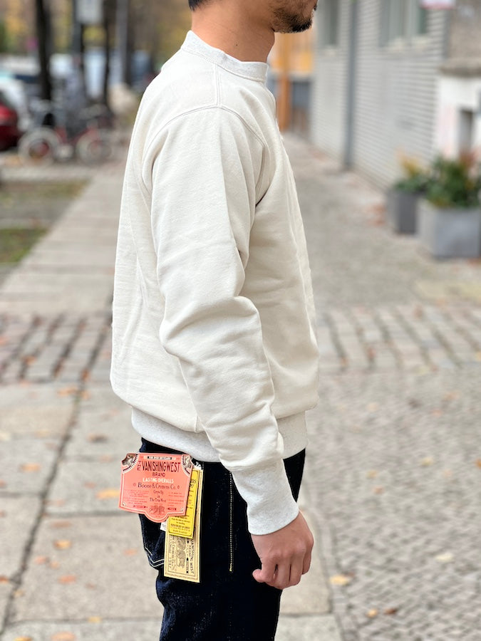 "SWEAT SHIRT" SET-IN SLEEVE - POWER WEAR - 1930~ 1940s Style