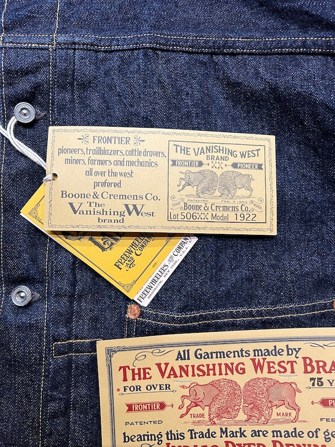 "Lot 506 XX 1922" - 1st Generation Denim Jacket - Original 14oz Indigo Denim