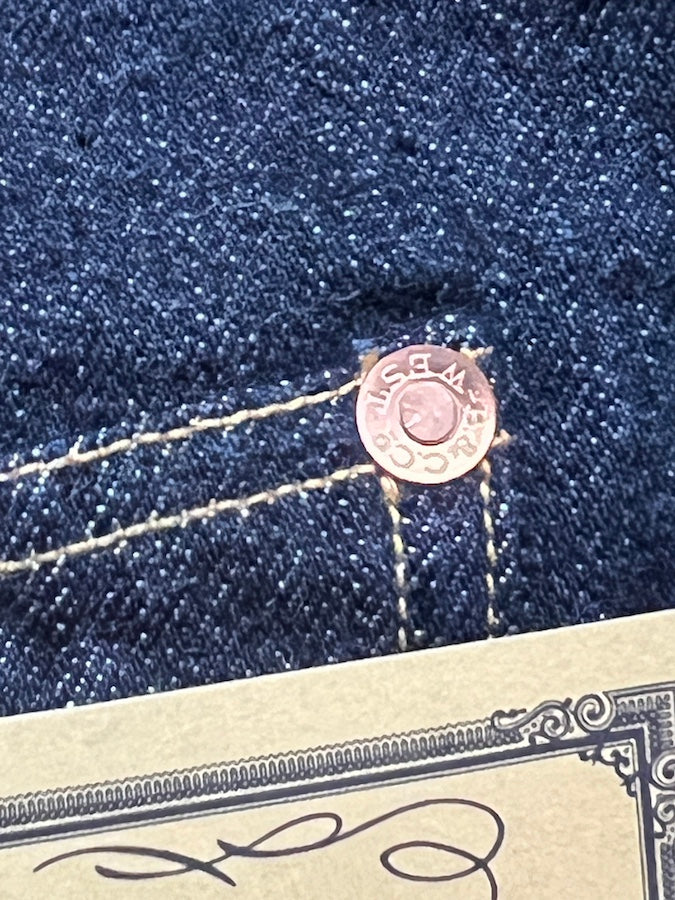 "Lot 506 XX 1922" - 1st Generation Denim Jacket - Original 14oz Indigo Denim