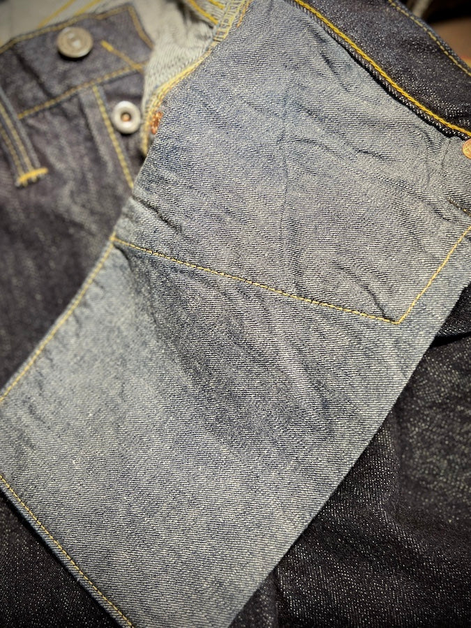 "Lot 601 XX 1945" - CROTCH RIVET JEANS - SECOND HALF OF 1945 WORLD WWⅡ MODEL - Original 14oz Selvedge Denim