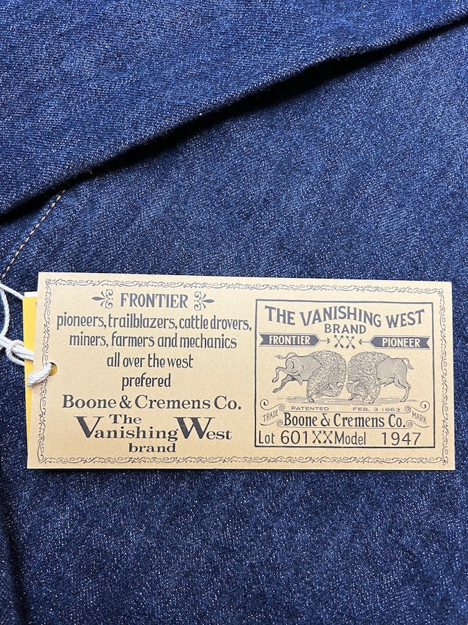 "Lot 601 XX 1947" - 5 Pocket Jeans 1947 Model - Original 14oz Indigo Denim