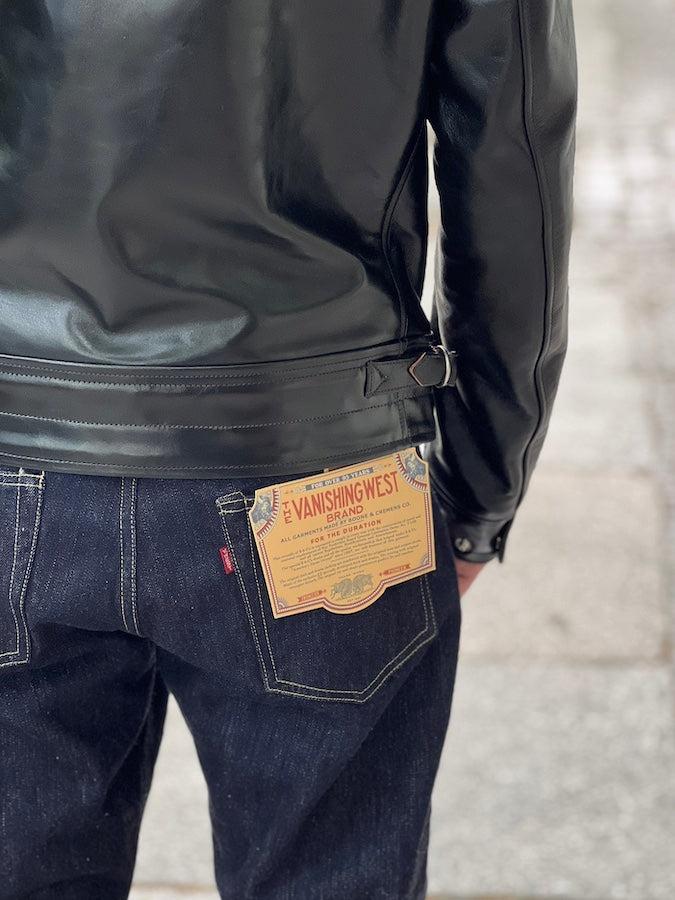 "MULHOLLAND" - SPARTAN LEATHERS SPORTWEAR - SHELL CORDOVAN HORSEHIDE JACKET