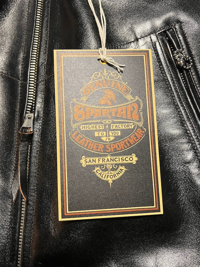 "MULHOLLAND" - SPARTAN LEATHERS SPORTWEAR - SHELL CORDOVAN HORSEHIDE JACKET