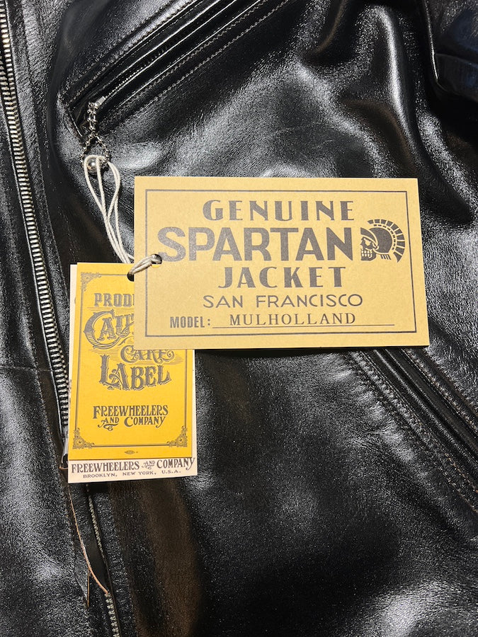 "MULHOLLAND" - SPARTAN LEATHERS SPORTWEAR - SHELL CORDOVAN HORSEHIDE JACKET