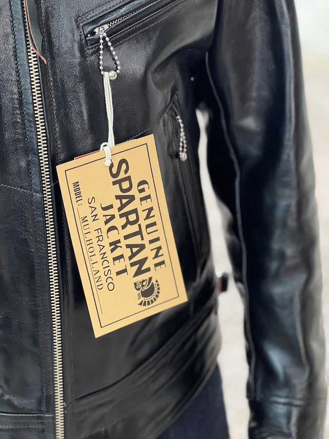 "MULHOLLAND" - SPARTAN LEATHERS SPORTWEAR - SHELL CORDOVAN HORSEHIDE JACKET