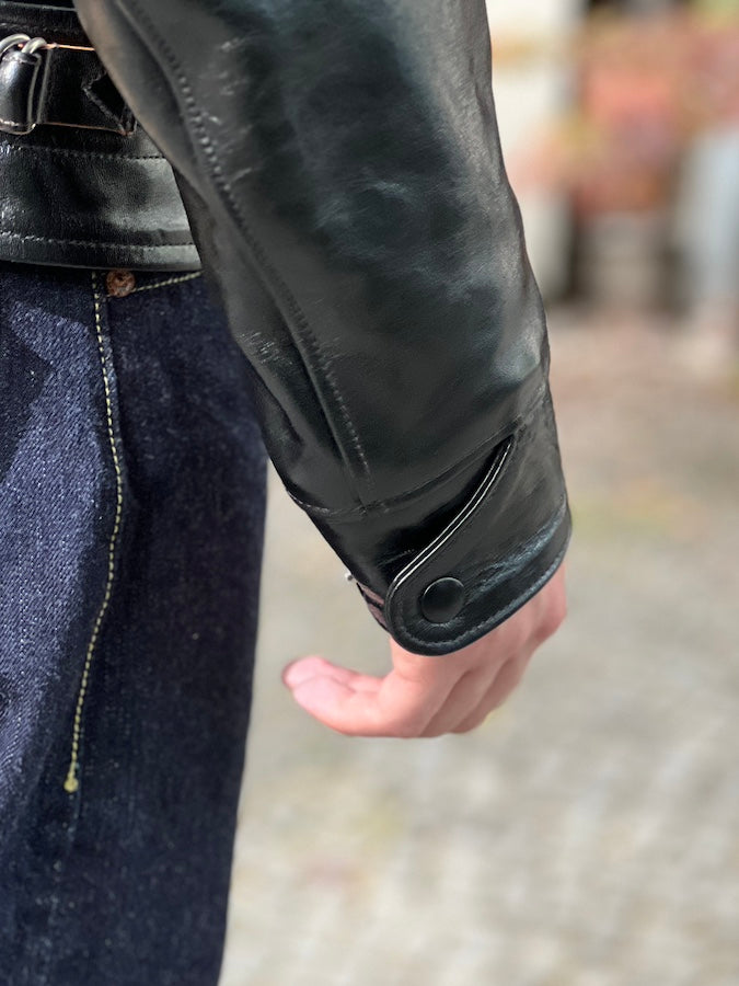 "MULHOLLAND" - SPARTAN LEATHERS SPORTWEAR - SHELL CORDOVAN HORSEHIDE JACKET