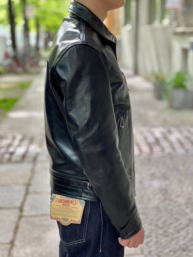 "MULHOLLAND" - SPARTAN LEATHERS SPORTWEAR - SHELL CORDOVAN HORSEHIDE JACKET