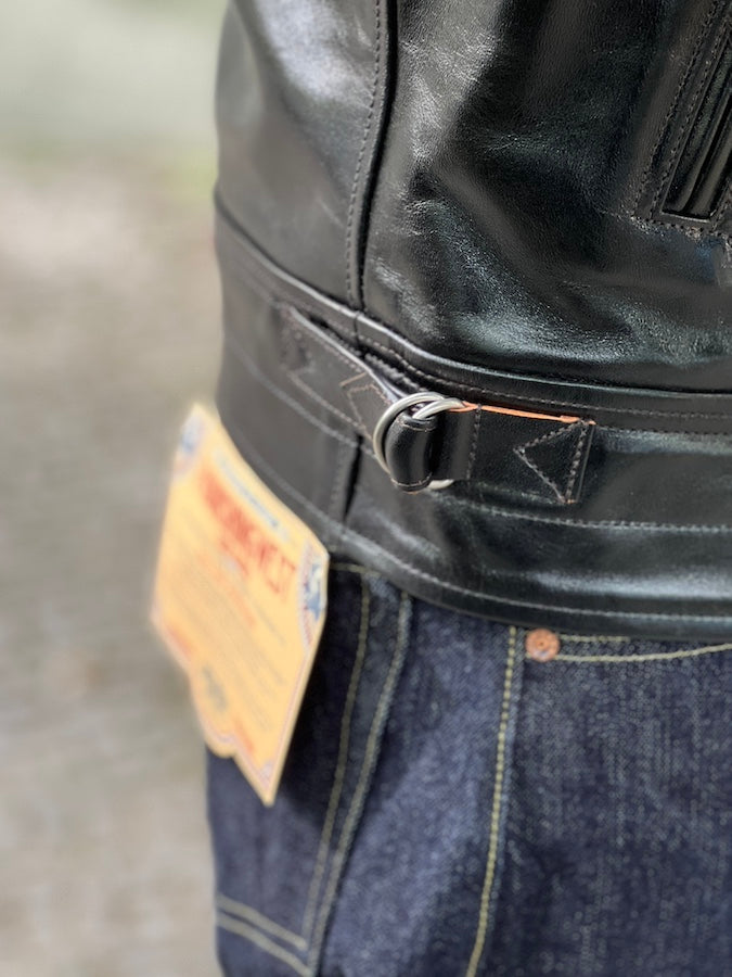 "MULHOLLAND" - SPARTAN LEATHERS SPORTWEAR - SHELL CORDOVAN HORSEHIDE JACKET